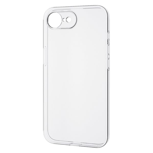 iPhone 16e ケース ソフト 衝撃吸収 メタルステッカー付 クリア PM-A25SUCTKCR エレコム 1個（直送品）