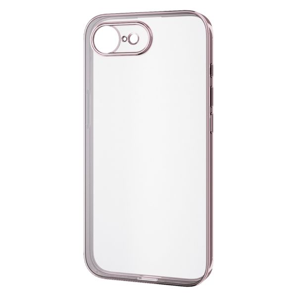 iPhone 16e ケース ソフト メタルステッカー付 メタリックピンク PM-A25SUCTMKPN エレコム 1個（直送品）