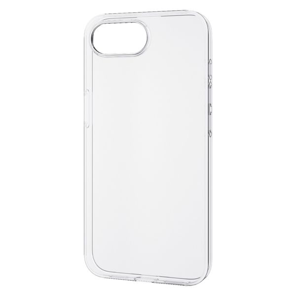 iPhone 16e ケース ソフト 衝撃吸収 超軽量 極薄 メタルステッカー付 クリア PM-A25SUCUCR エレコム 1個（直送品）