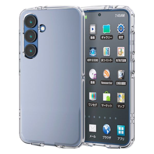 Galaxy S25 SC-51F ケース ソフト 衝撃吸収 薄型 クリア PM-G251TSLUCCR エレコム 1個（直送品）