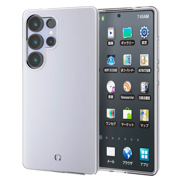Galaxy S25 Ultra SC-52F ケース ソフト 衝撃吸収 薄型 クリア PM-G252UCTCR エレコム 1個（直送品）