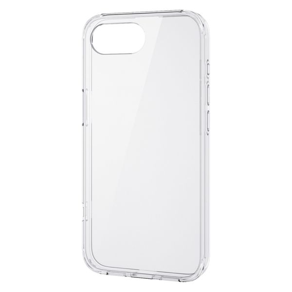 iPhone 16e ケース ハイブリッド メタルステッカー付 クリア PMWA25SHVCK3CR エレコム 1個（直送品）