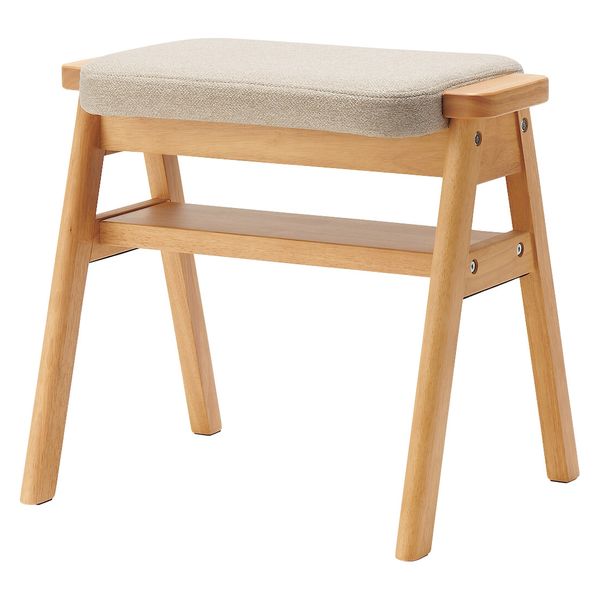 無印良品 再生ポリエステル混 木製スタッキングスツール