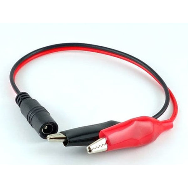 ジャック☆ GB DCジャック 2.1mmからミノムシクリップへの変換ケーブル(28cm