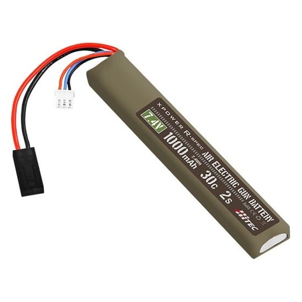 電動ガン用Li-Poバッテリー(ストックインタイプ、7.4V、1000mAh) XPRAEG10002S 1個（直送品）