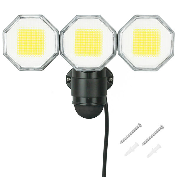 大進 人感 センサーライト コンセント 屋外 LED 防雨 DLA-18T300