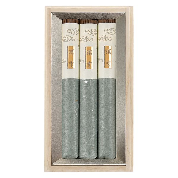 日本香堂 瑞雲 桐箱短寸3入 4902125617063 1個（直送品）