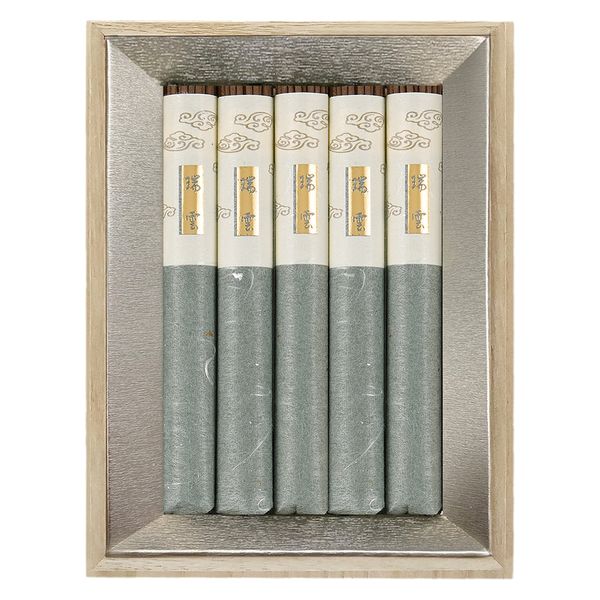 日本香堂 瑞雲 桐箱短寸5入 4902125617070 1個（直送品）