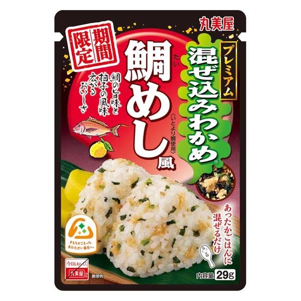 期間限定 丸美屋 混ぜ込みわかめ 鯛めし風 29g 1個 丸美屋食品