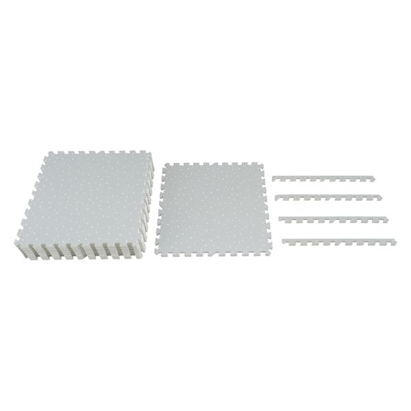 アイリスオーヤマ プリントジョイントマット　60×60cm　9枚　ドット柄 1セット（9枚入） 5,412円