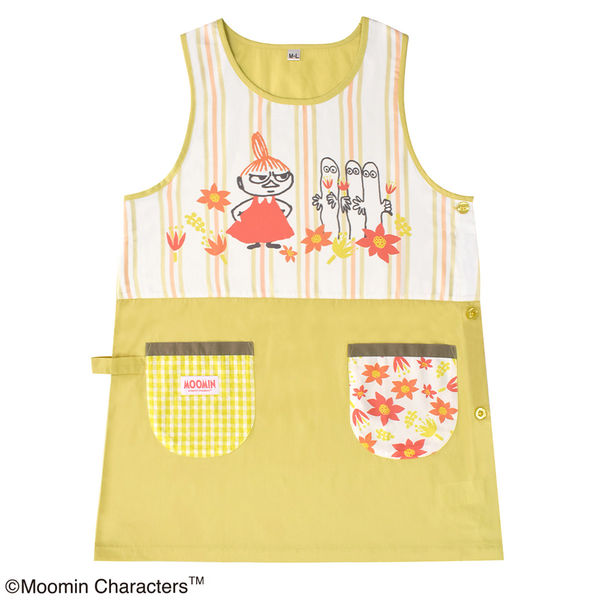【匿名配送】レア！未使用品1989年 レトロムーミンエプロン　美品 セントレディス ムーミンエプロン イエロー ST-IM0074 1枚（直送