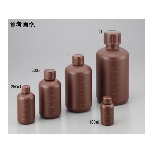 アズワン 細口丸型遮光瓶SCC(茶)10L 1パック(1個/袋×1袋入) 2-5076-08-77 1パック（直送品）