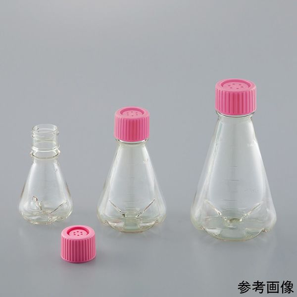 アズワン ビオラモディスポ滅菌三角フラスコ(バッフル底) 125mL 1箱(24個入) SEFB125V 1箱(24個) 4-5743-01（直送品）