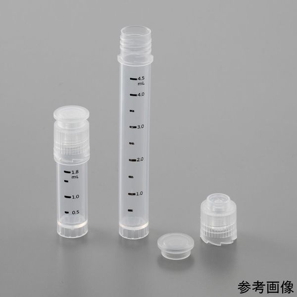 再開封防止キャップ付クライオバイアル(UnicoVial(R))2mL γ線滅菌済み 1袋(10本入) 4-6616-01 1袋(10本)（直送品）