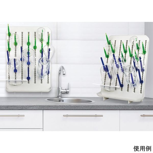 アズワン ラボ用2way乾燥ラック(卓上・壁掛け 対応) 4-6629-01 1台（直送品）