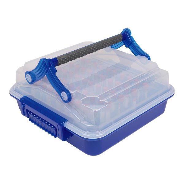 アズワン サンプル運搬ボックス(Duraporter(R))ブルー 4-6668-01 1個（直送品）