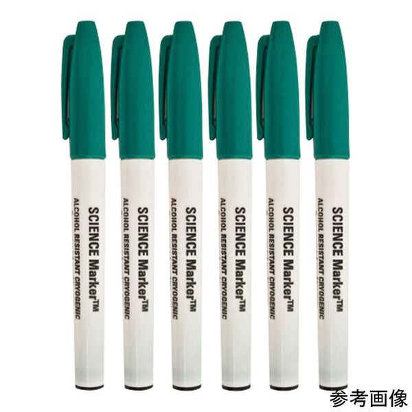 GA International 超低温耐アルコールマーカー(SCIENCEーMarker(TM))緑 SM-1G-6 1本（直送品）