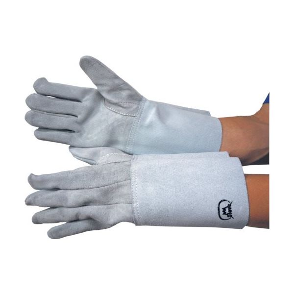 富士グローブ 牛床皮ガス溶断溶接用5本指手袋 NO.4B 1109 1双 828-8380（直送品）