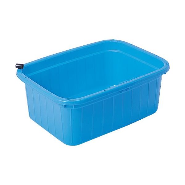 サンコープラスチック SANKO pla 500426 キングタライ 角型水抜き栓なし 110L B ブルー 50042 1台（直送品）