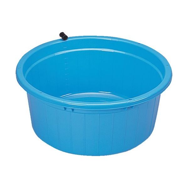 サンコープラスチック SANKO pla 501317 キングタライ 丸型 105L B ブルー 水栓なし 50131 1台（直送品）