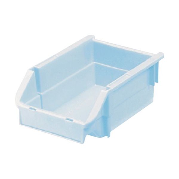 三菱ケミカル ヒシ T型コンテナ(ネスティングタイプ) パステルブルー W132×D200×H90 PAT-2-PB 1個 368-9408（直送品）