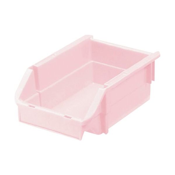 三菱ケミカル ヒシ T型コンテナ(ネスティングタイプ) パステルピンク W132×D200×H90 PAT-2-PN 1個 368-9400（直送品）