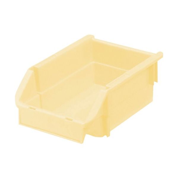 三菱ケミカル ヒシ T型コンテナ(ネスティングタイプ) パステルイエロー W132×D200×H90 PAT-2-PY 1個（直送品）