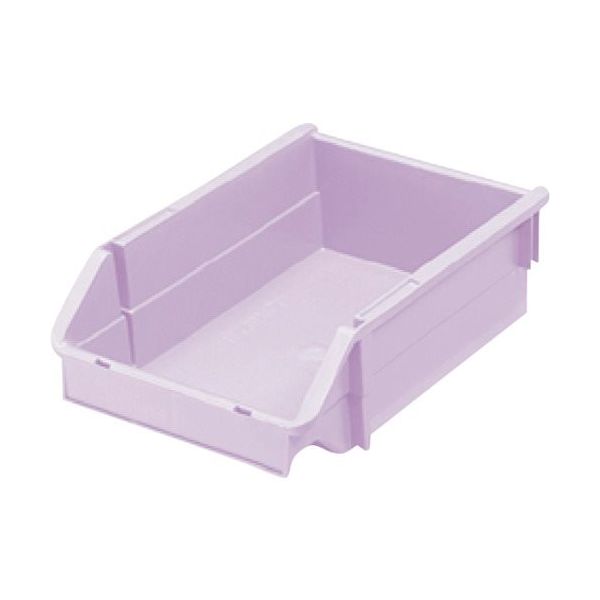 三菱ケミカル ヒシ T型コンテナ(ネスティングタイプ) パステルパープル W192×D285×H90 PAT-3-PA 1個（直送品）