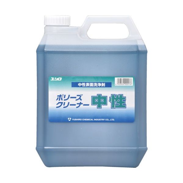 ユシロ化学工業 ユシロ 中性万能洗剤 クリーナー中性 4L 3120000831 1セット(4個) 768-4649（直送品）