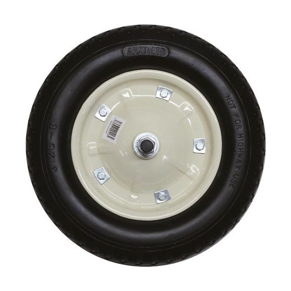 アルミス alumis ノーパンウレタンクタイヤ AM-01N 1セット(8台) 139-0888（直送品）