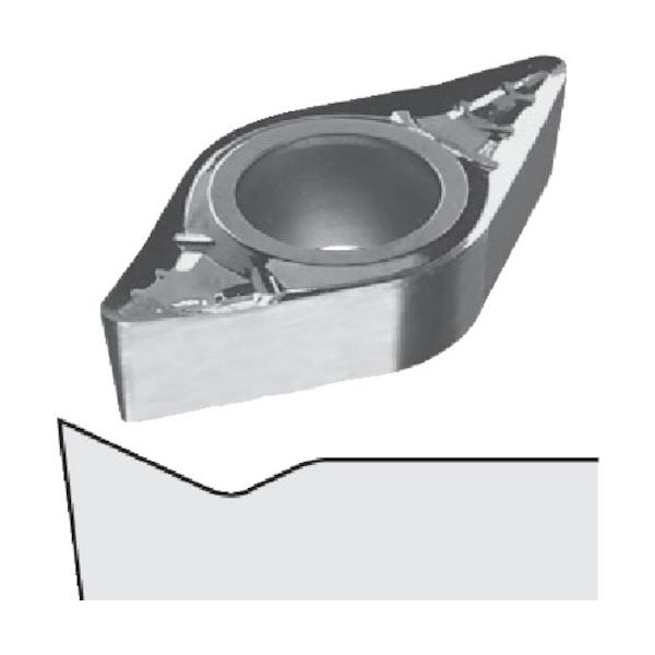 ダイジェット工業 ダイジェット スローアウェイチップ DCGT11T304FN-ACBPVD2 1セット(10個) 174-7887（直送品）