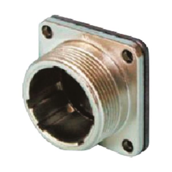 三和テクノロジーズ SANWA 丸型コネクタ SNSー20シリーズ ダミーレセプタクル 丸フランジ SNS-20-DR 1セット(10個)（直送品）