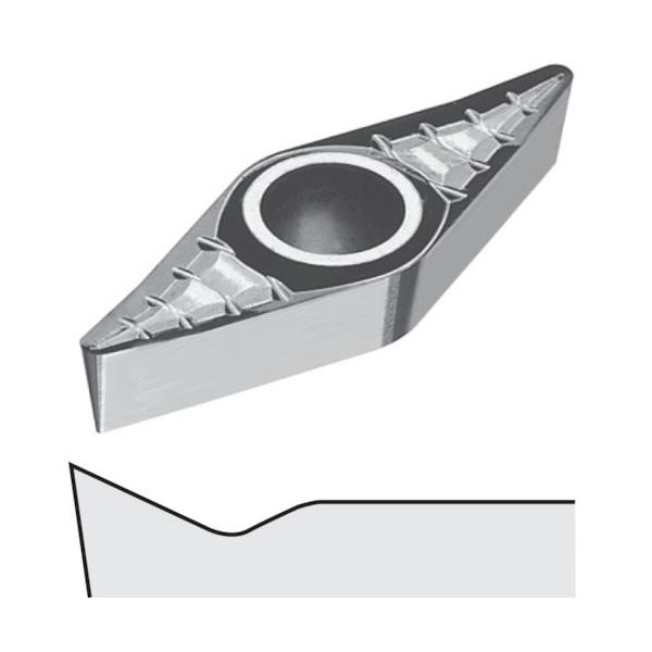 ダイジェット工業 ダイジェット スローアウェイチップ VCGT160408FN-ACBAK20 1セット(10個) 176-0638（直送品）