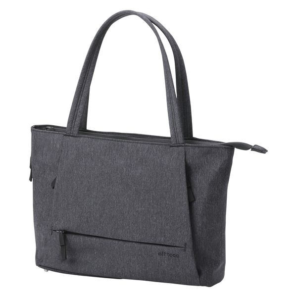 トートバッグ 肩掛け バッグ 8L 撥水加工 14インチノートPC 収納 ブラック BM-OFTBM01BK エレコム 1個（直送品）