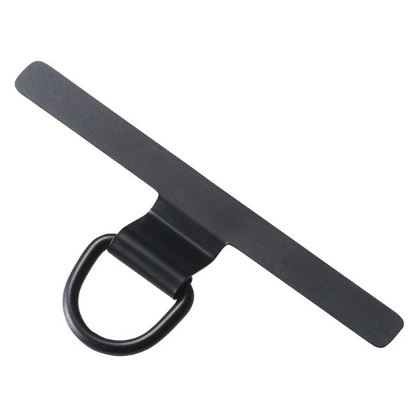 スマホ ストラップホルダー シート ステンレス製 ケーブル穴用 1口タイプ ブラック PWSTHD1SSBK エレコム 1個（直送品）