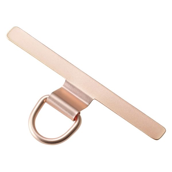 スマホ ストラップホルダー シート ステンレス製 ケーブル穴用 1口タイプ ピンクゴールド PWSTHD1SSPG エレコム 1個（直送品）