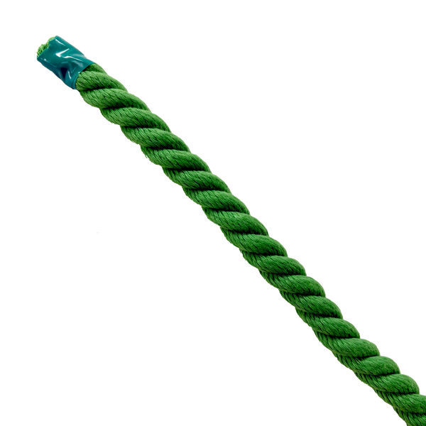 グリーンクロス エステルスパンカラーロープ 緑 8mm×100m 6300063345 1巻（直送品）