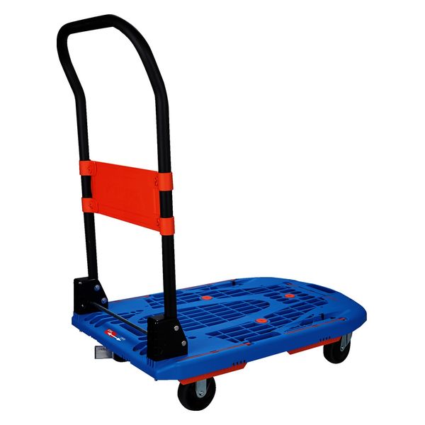 トラスコ カルティオ 静音 台車 運搬台車 青 TRUSCO MPK-780-BK-JS 軽量樹脂製運搬車 カルティオ(新型)(樹脂