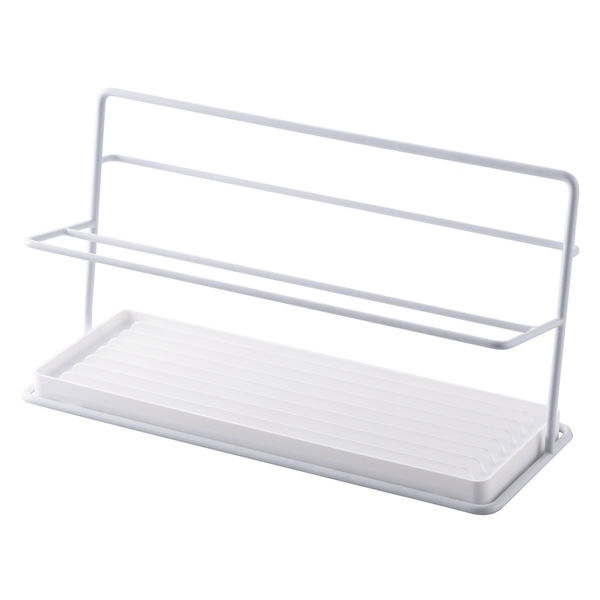 ボトルスタンド 大容量 水切りラック コップスタンド 2Lサイズ対応 スリム ホワイト KAWKSTBTWH エレコム 1個（直送品）