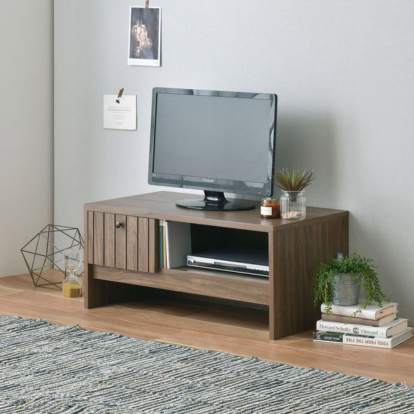 4FUL 佐藤産業 TIFFY ローボード 幅800×奥行400×高さ350mm ブラウン TF35-80L BR 1台（直送品）