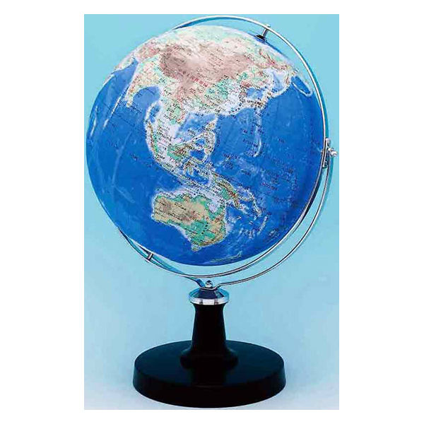 昭和カートン 地球儀 地勢図 球径43cm 43-TRJA 1台（直送品）
