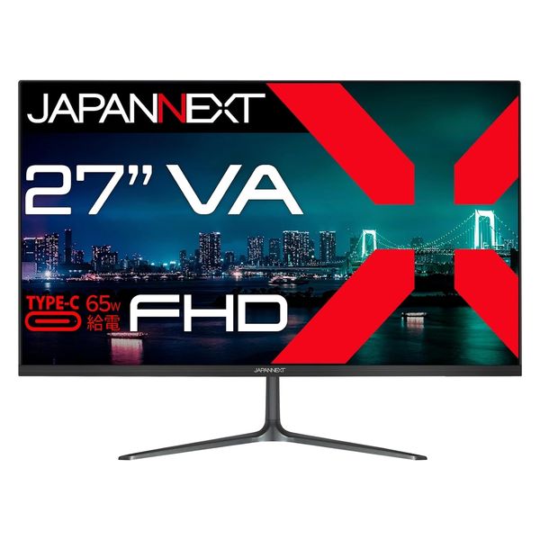 JAPANNEXT 27インチ液晶モニター チルト機能付 JNーV27FHDーC65W JAPANNEXT 27インチ液晶モニター チルト機能付 JNーV27FHDーC65W