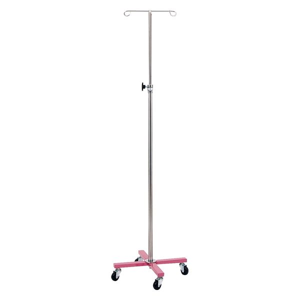 松吉医科器械 マツヨシ カラーガートル台(4脚)ピンク MY-160PN-A 点滴スタンド 1台（直送品）