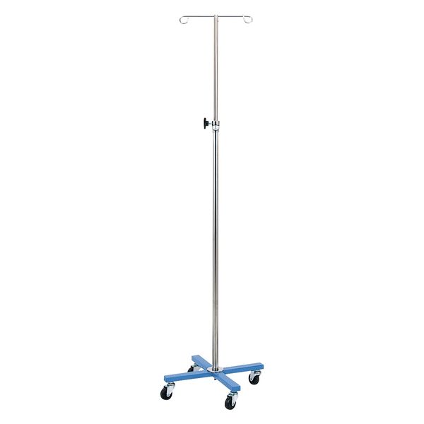 松吉医科器械 マツヨシ カラーガートル台(4脚)ブルーMY-160BN-A 点滴スタンド MY-160BN-A 1台（直送品）