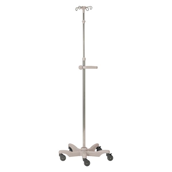 松吉医科器械 マツヨシIVスタンド(4個掛) MY-2237 点滴スタンド MY-2237(アイボリー) 1台（直送品）