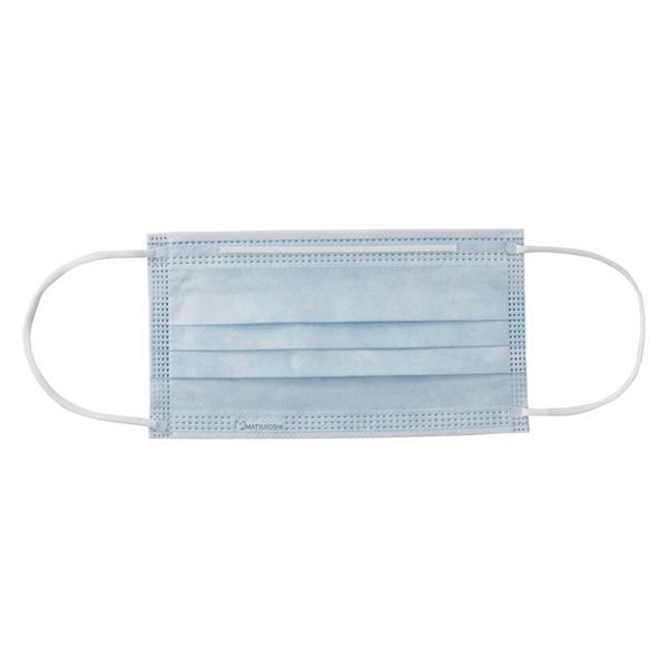 松吉医科器械 マツヨシサージカルマスク(ブルー) MY-7610 不織布 感染予防 MY-7610(50マイイリ) 1箱(50枚入)（直送品）