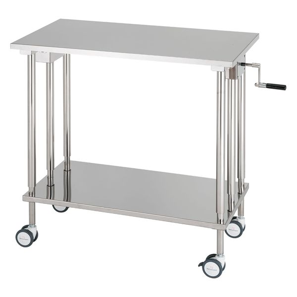 【軒先渡し】松吉医科器械 マツヨシ消毒盤台 MY-WC0052 ハンドル手動昇降式 1台（直送品）