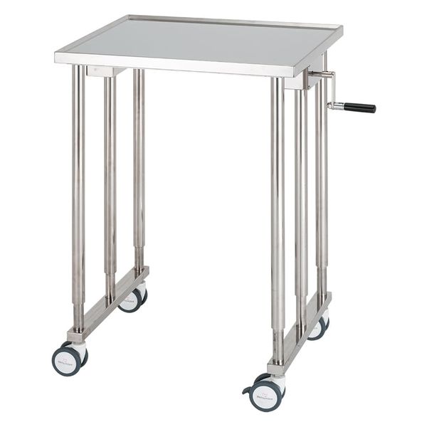 【軒先渡し】松吉医科器械 マツヨシ消毒盤台 MY-WC0053 ハンドル手動昇降式 1台（直送品）