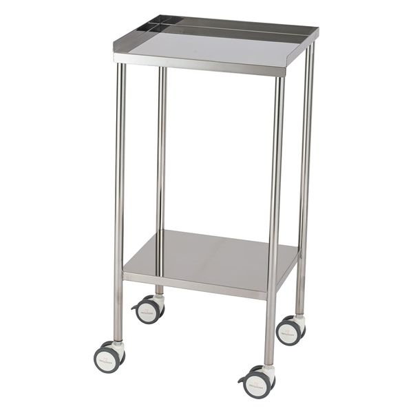 【軒先渡し】松吉医科器械 マツヨシサイレントカート(ハイタイプ) 三方枠付 回診車 SWG-AH02(450X370X925 1台（直送品）