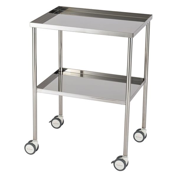 【軒先渡し】松吉医科器械 マツヨシサイレントカート(FL400) 四方枠付 回診車 SWG-FL04(600X450X825 1台（直送品）